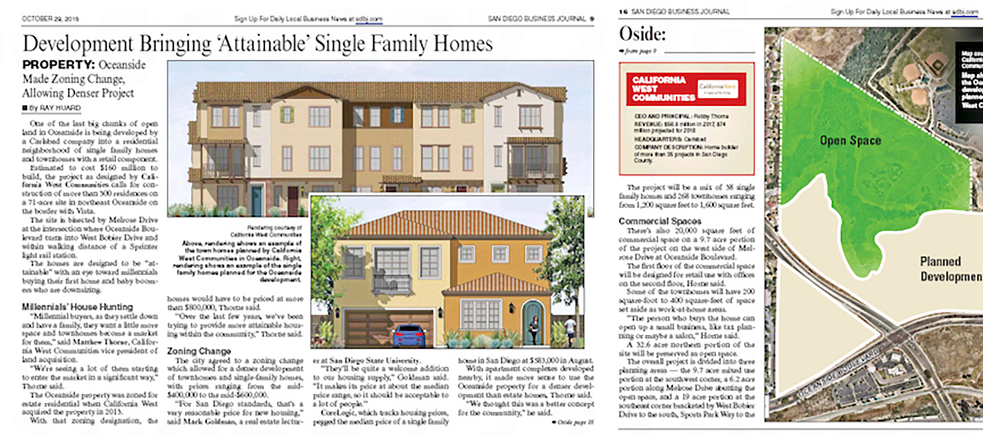 Image of SDBJ's "Development Bringing ‘Attainable’ Single Family Homes" Article