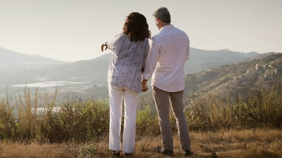 Couple at Mountain House in Escondido