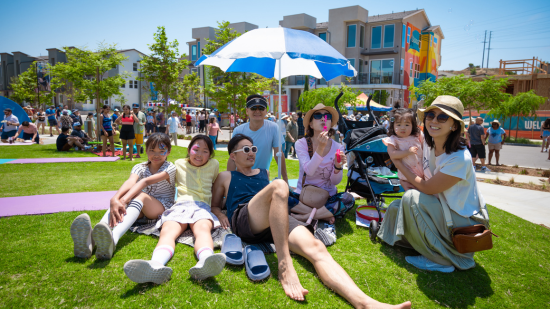 Image of homeowners enjoying an event at 3Roots