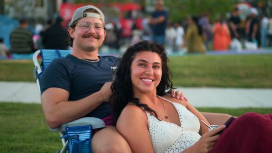 Image of homeowners enjoying an event at 3Roots